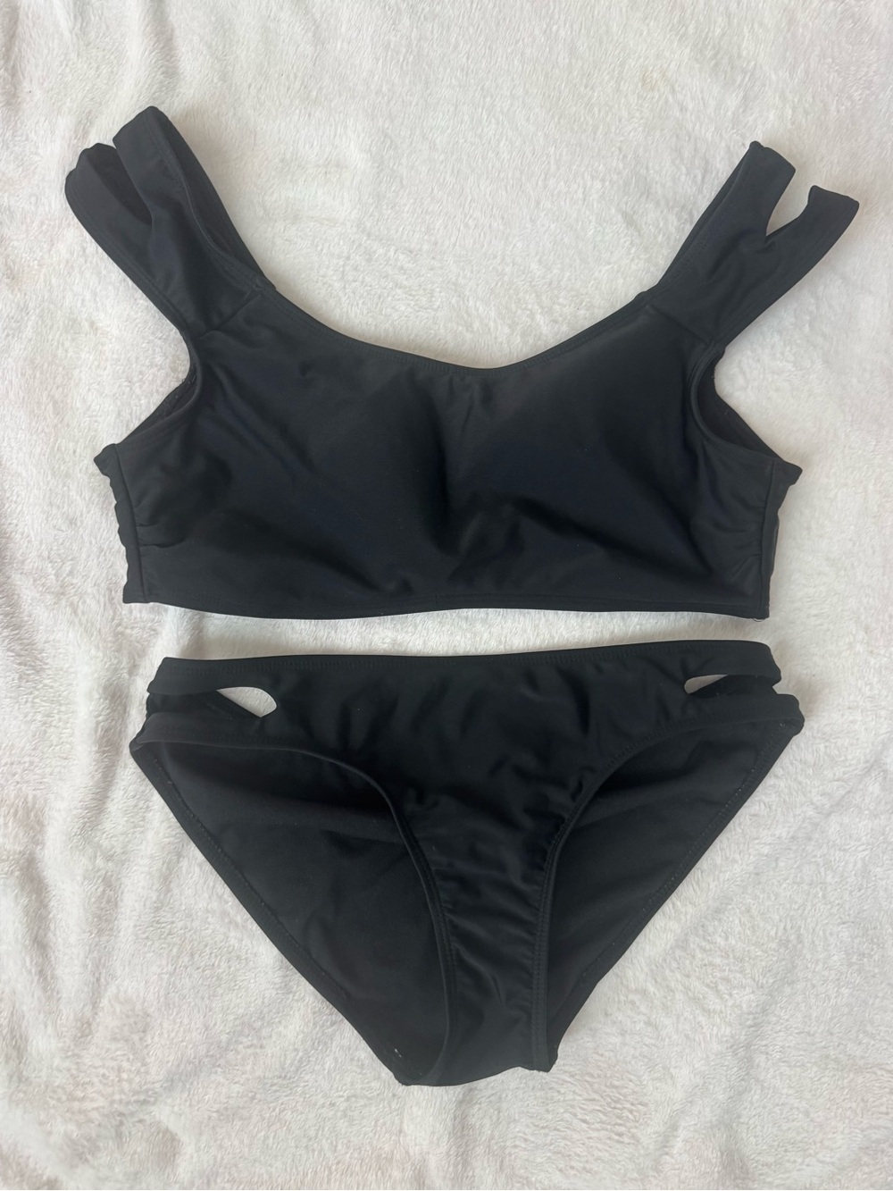 Black Cutout Bikini Bottom